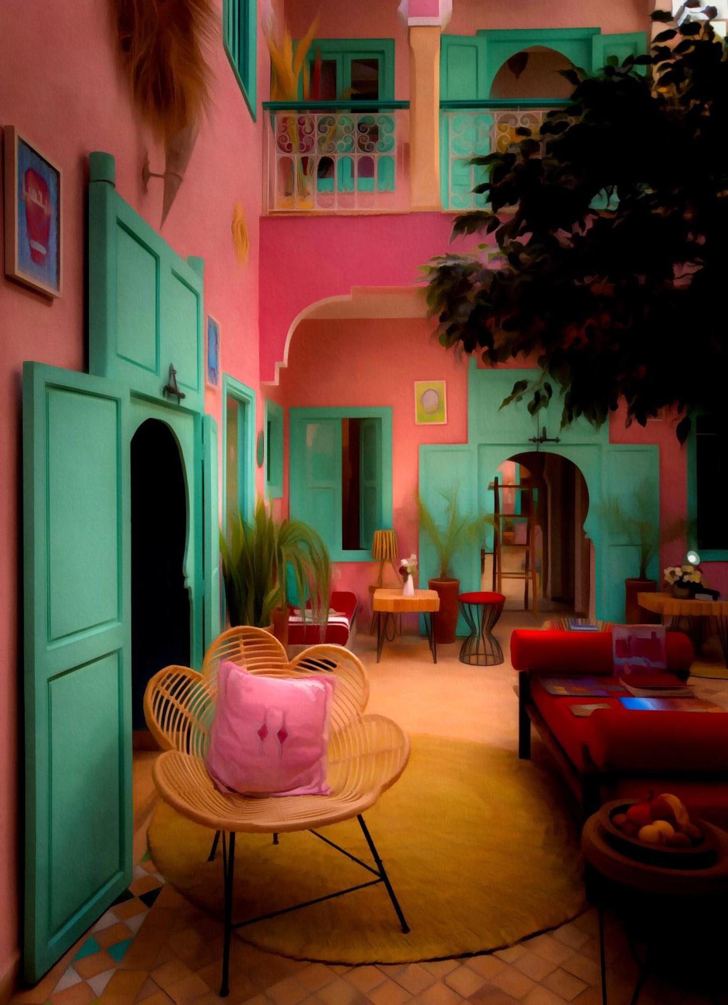 Riad Lauriers Blancs Marrakesh Esterno foto